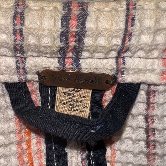 Free People Baja Waffle Knit Drawstring Jacket Size S - Picture 3 of 5